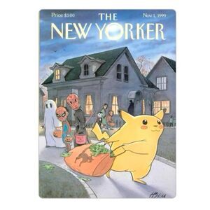 1999 New Yorker Magazine Pikachu Cover Magnet
